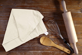 Utopia Kitchen flour sack towel hanging to dry, quick drying capability