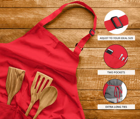 Utopia Kitchen front divided pockets designed for tools and phones.