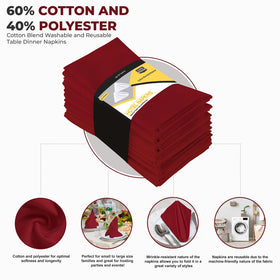 Utopia Kitchen hotel-quality napkins enhance table settings with a refined look