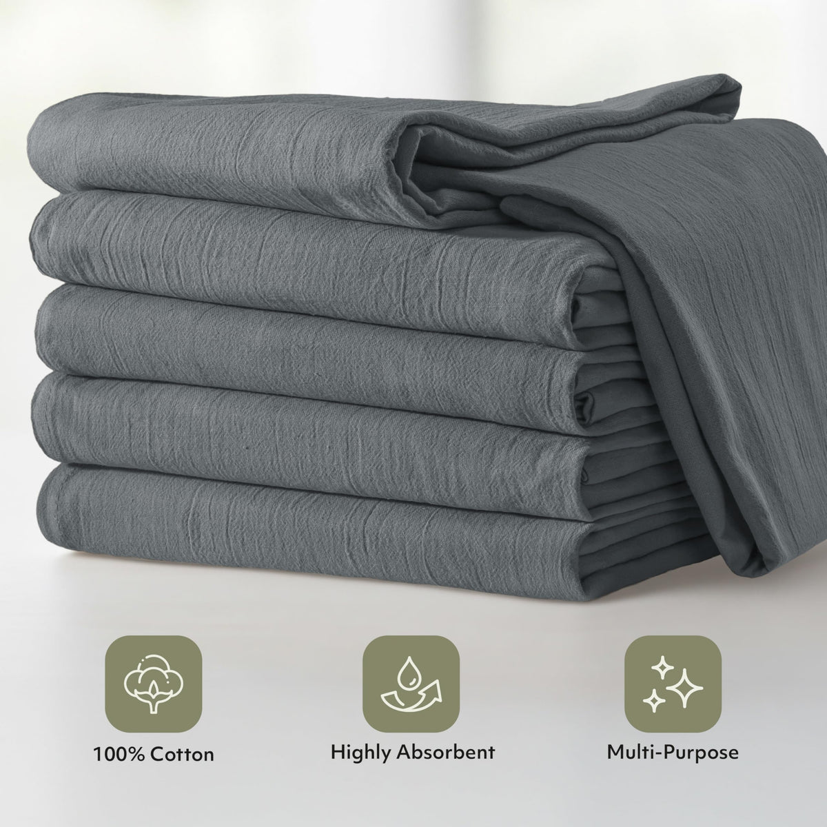 Utopia Kitchen flour sack towels great for window cleaning