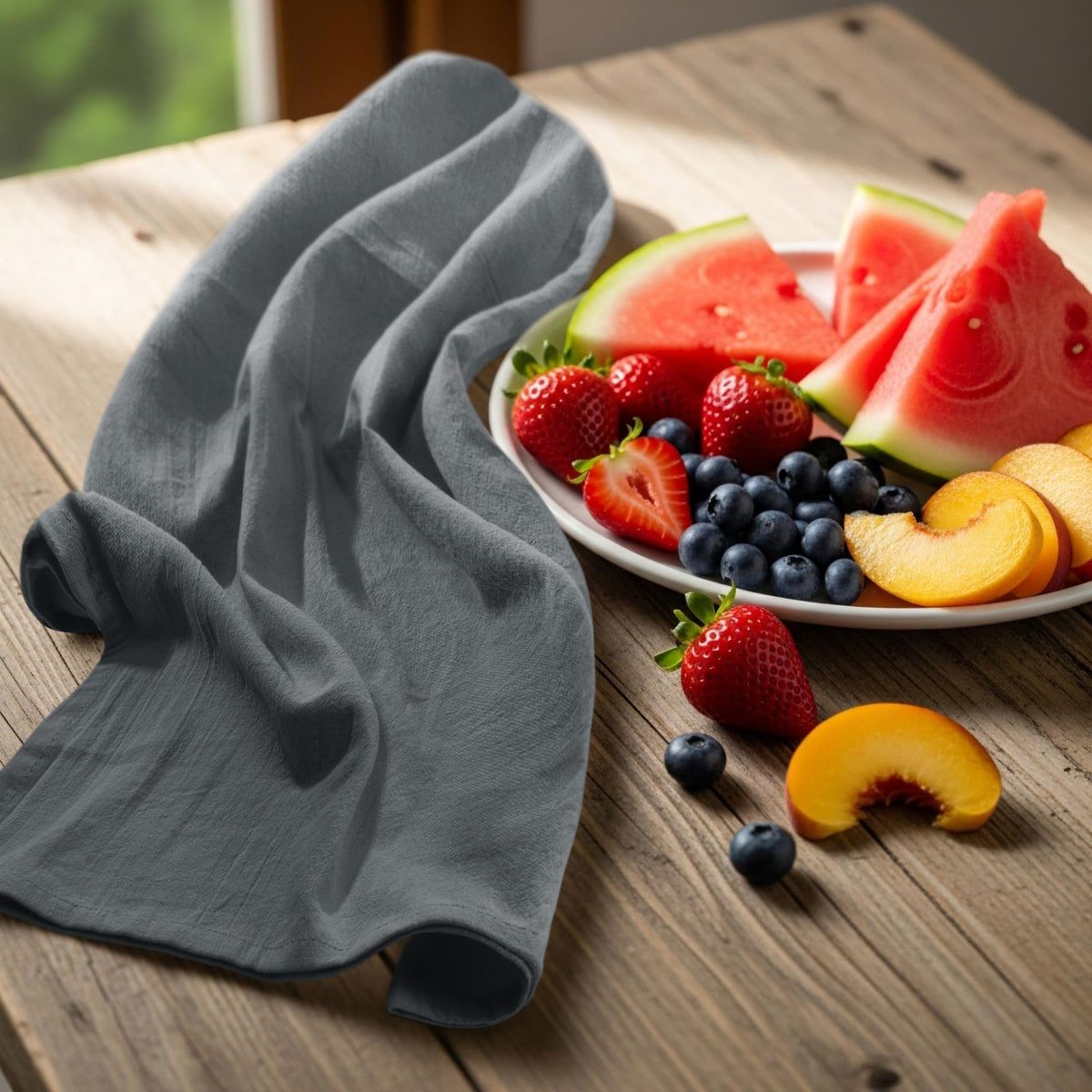 Utopia Kitchen flour sack towel ideal for embroidery and needlework projects