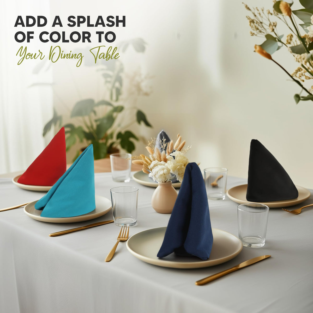 Utopia Kitchen machine washable napkins for easy care