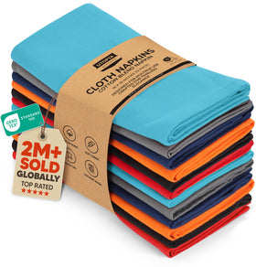 Utopia Kitchen multicolor napkins in 18x18 inch size for stylish dining