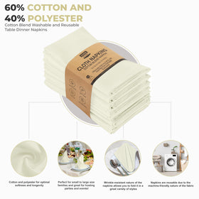 Utopia Kitchen napkins absorbent for busy dinners and gatherings.