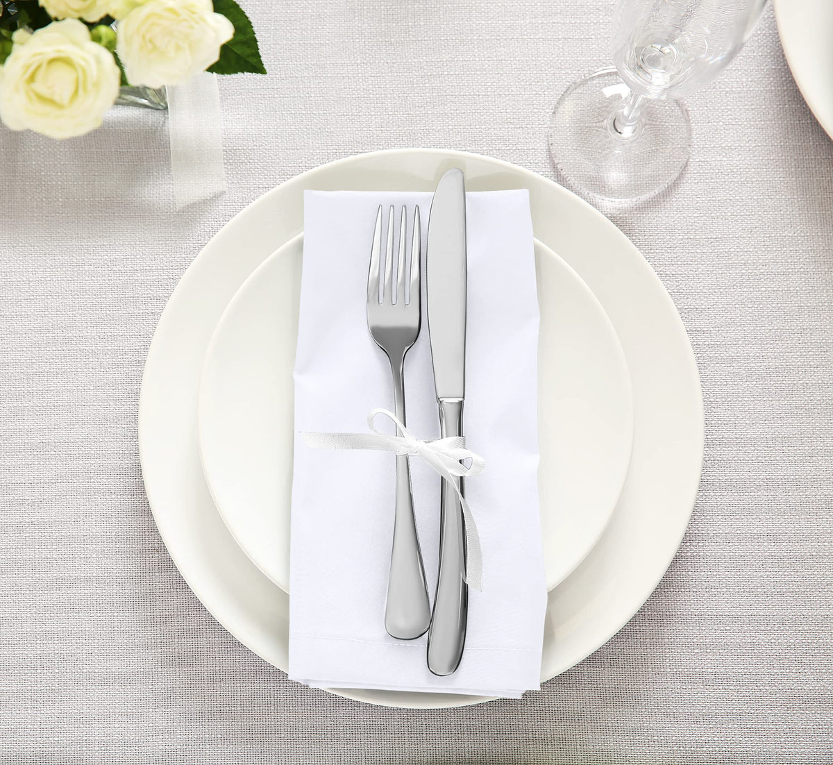 Multiple color options from Utopia Kitchen napkins to match decor.