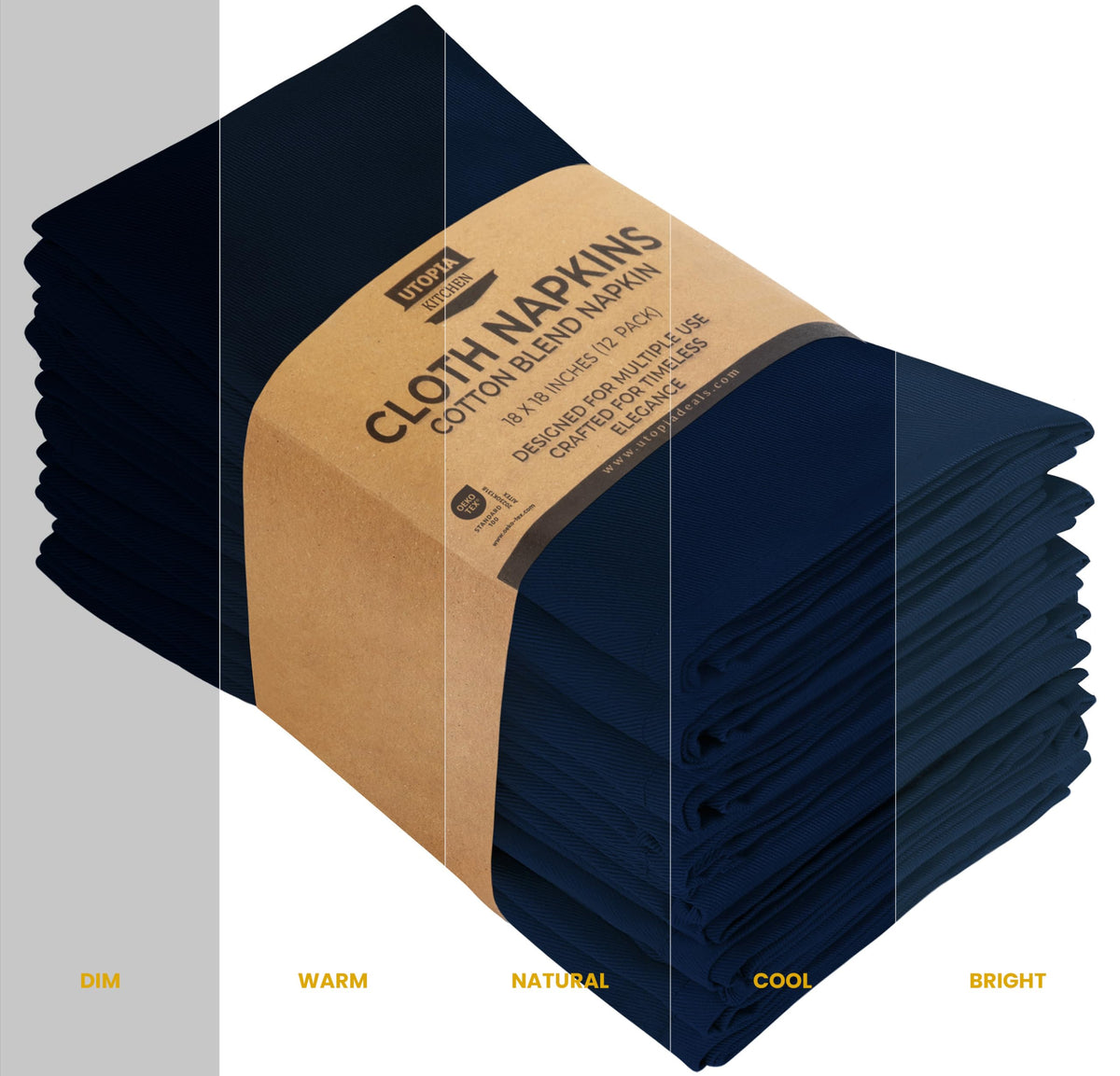 Machine washable napkins designed for busy hotel or restaurant use