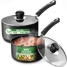 Utopia Kitchen 1 qt nonstick saucepan with lid for quick sauces