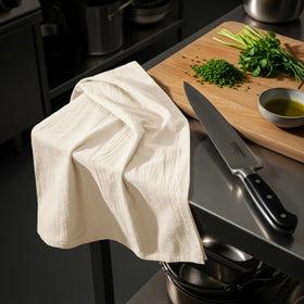 Utopia Kitchen pack of 12 flour sack towels highlights value and versatility.