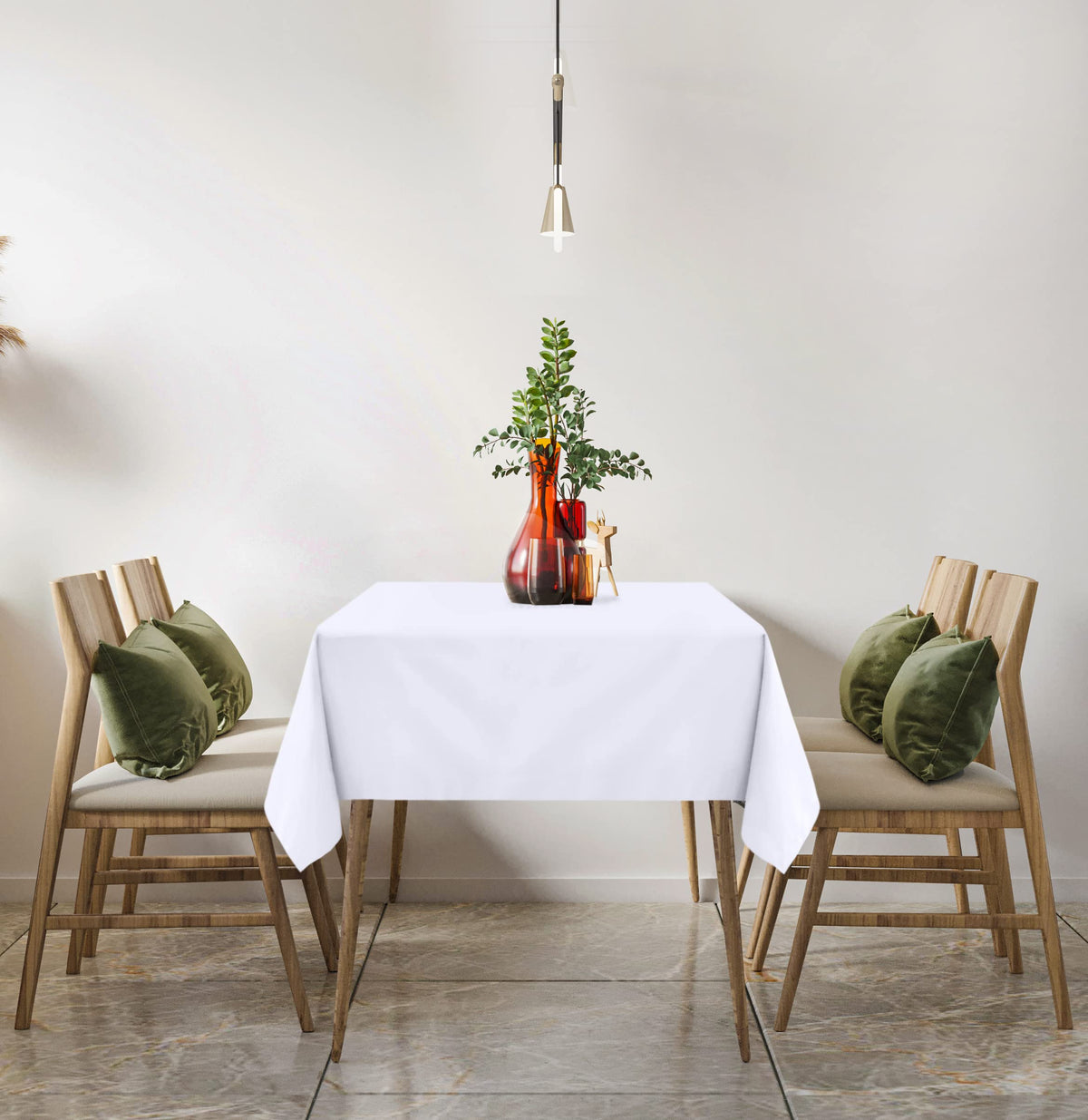 Utopia Kitchen picnic-ready white table cover for outdoor meals