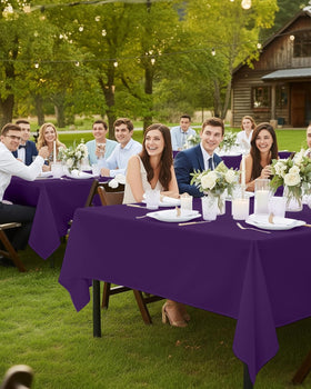 Utopia Kitchen purple cloth ideal for buffets, picnics, and special events.