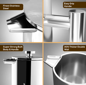 Utopia Kitchen rust-free stainless construction resists staining for lasting use