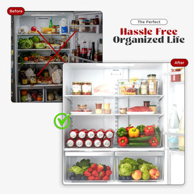 Utopia Kitchen clear 4-pack inside-view shows orderly can rows.