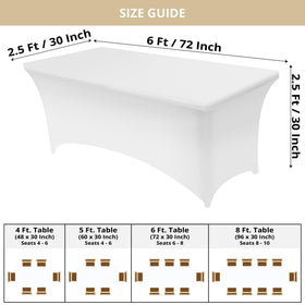 Utopia Kitchen spandex tablecloth folded-pack highlights compact storage and fast deployment.