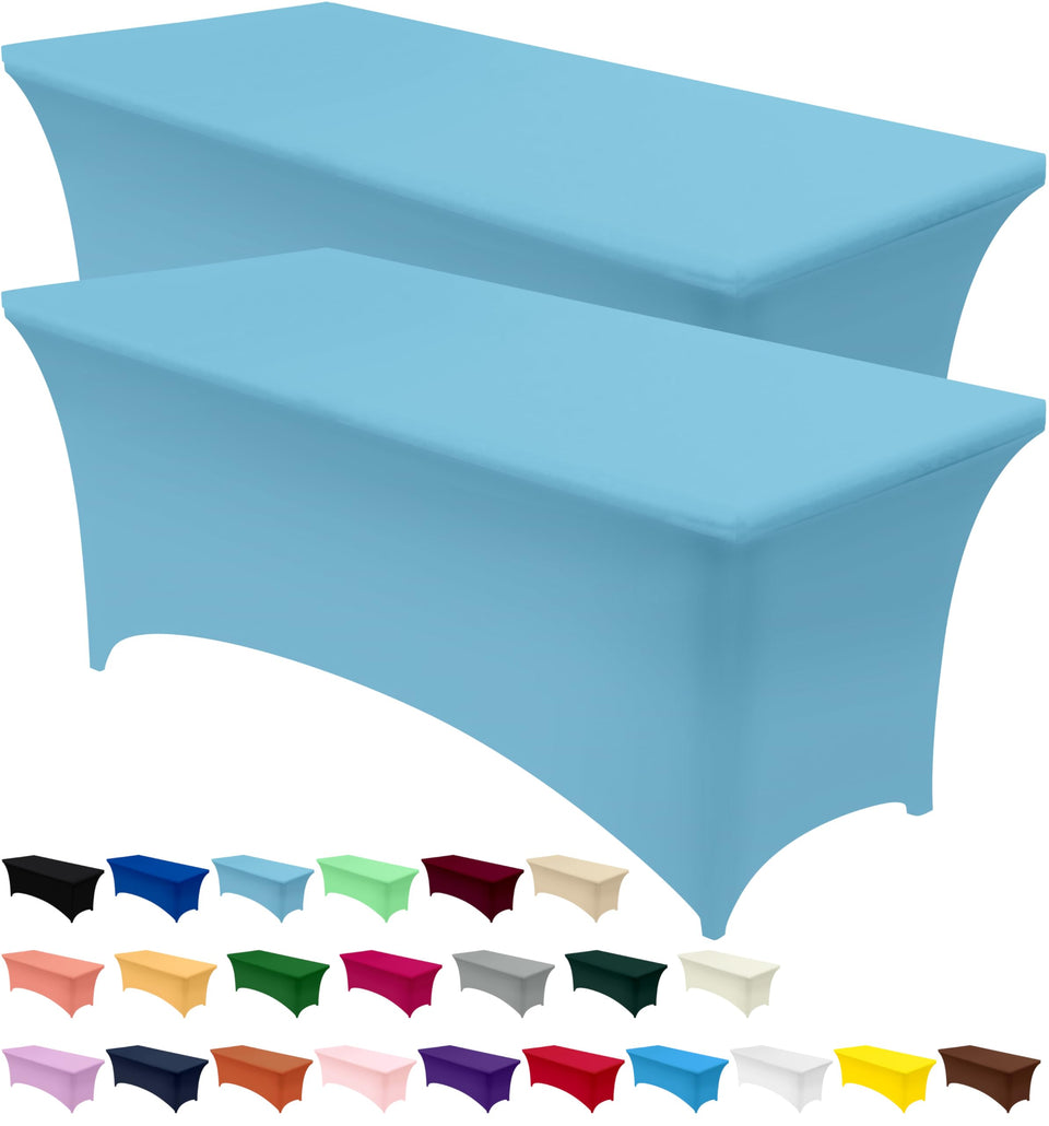 Utopia Kitchen 2-pack spandex tablecloth packaging for quick storage