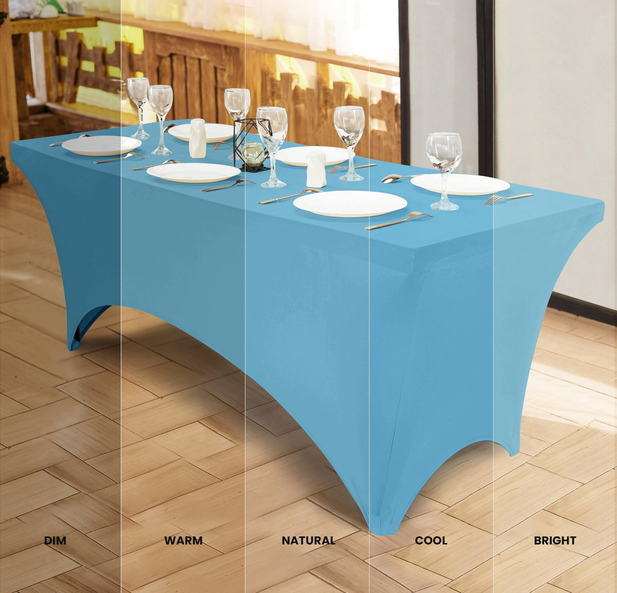 Utopia Kitchen stretch fabric close-up showing smooth, wrinkle-resistant finish