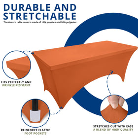 Vibrant orange color for weddings and trade shows.