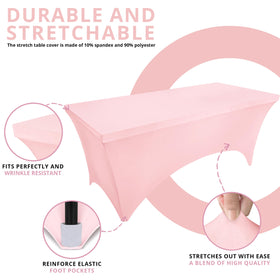 Utopia Kitchen pink on-trade-show table highlights versatile product displays and signage.