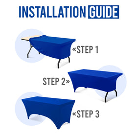 Utopia Kitchen spandex tablecloth reinforced leg pockets prevent slipping