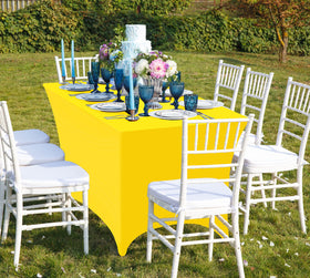 Utopia Kitchen spandex tablecloth stain and scratch resistant protection for busy venues.