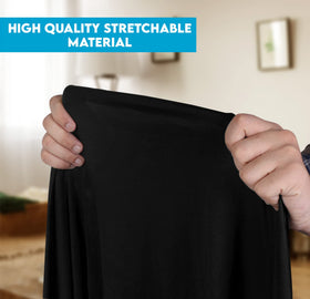 Utopia Kitchen spandex tablecloth two-way stretch enables smooth line and quick setup.