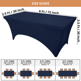Utopia Kitchen spandex tablecloth two-way stretch for secure fit.