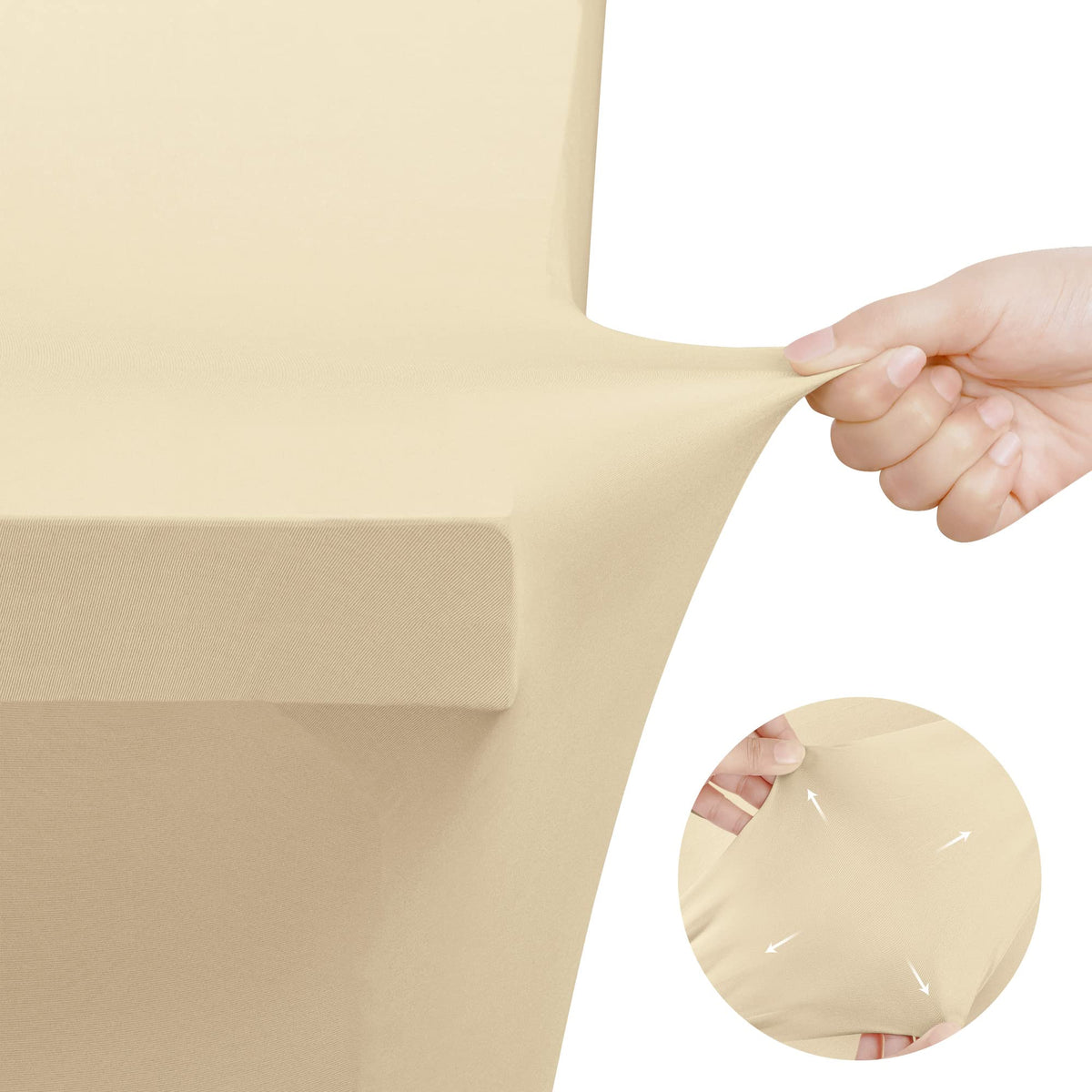 Utopia Kitchen spandex tablecloth suitable for versatile uses like weddings and trade shows.