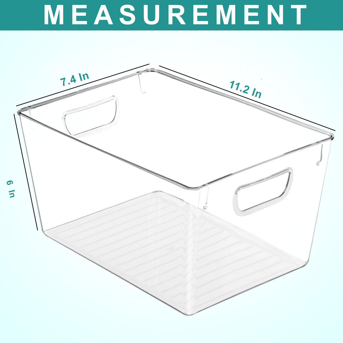 Utopia Kitchen square-design storage bin for efficient pantry organization and space saving.