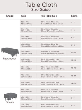 Utopia Kitchen durable polyester table cover protects surfaces