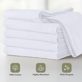 Utopia Kitchen towel demonstrated for stain removal and glass cleaning