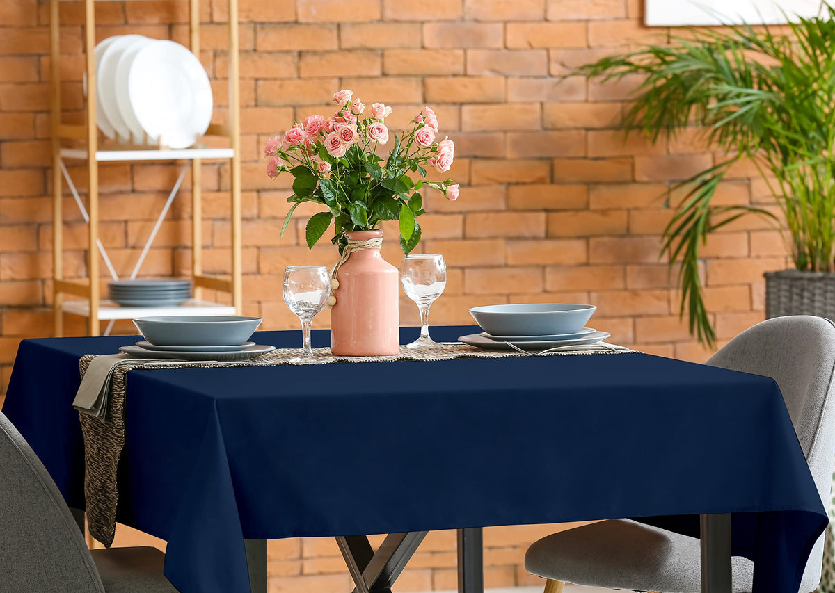 Stain-resistant surface protects the table during spills and meals.