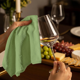 Utopia Kitchen towels double as cheese strainers and food prep helpers