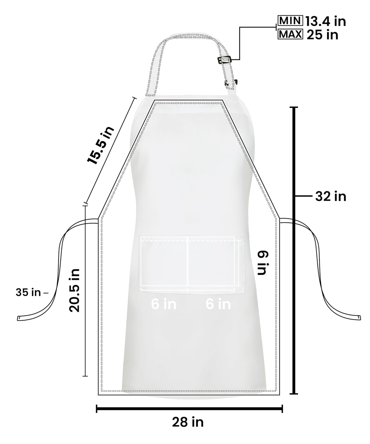 Utopia Kitchen unisex adjustable neck strap apron, comfortable fit for cooks