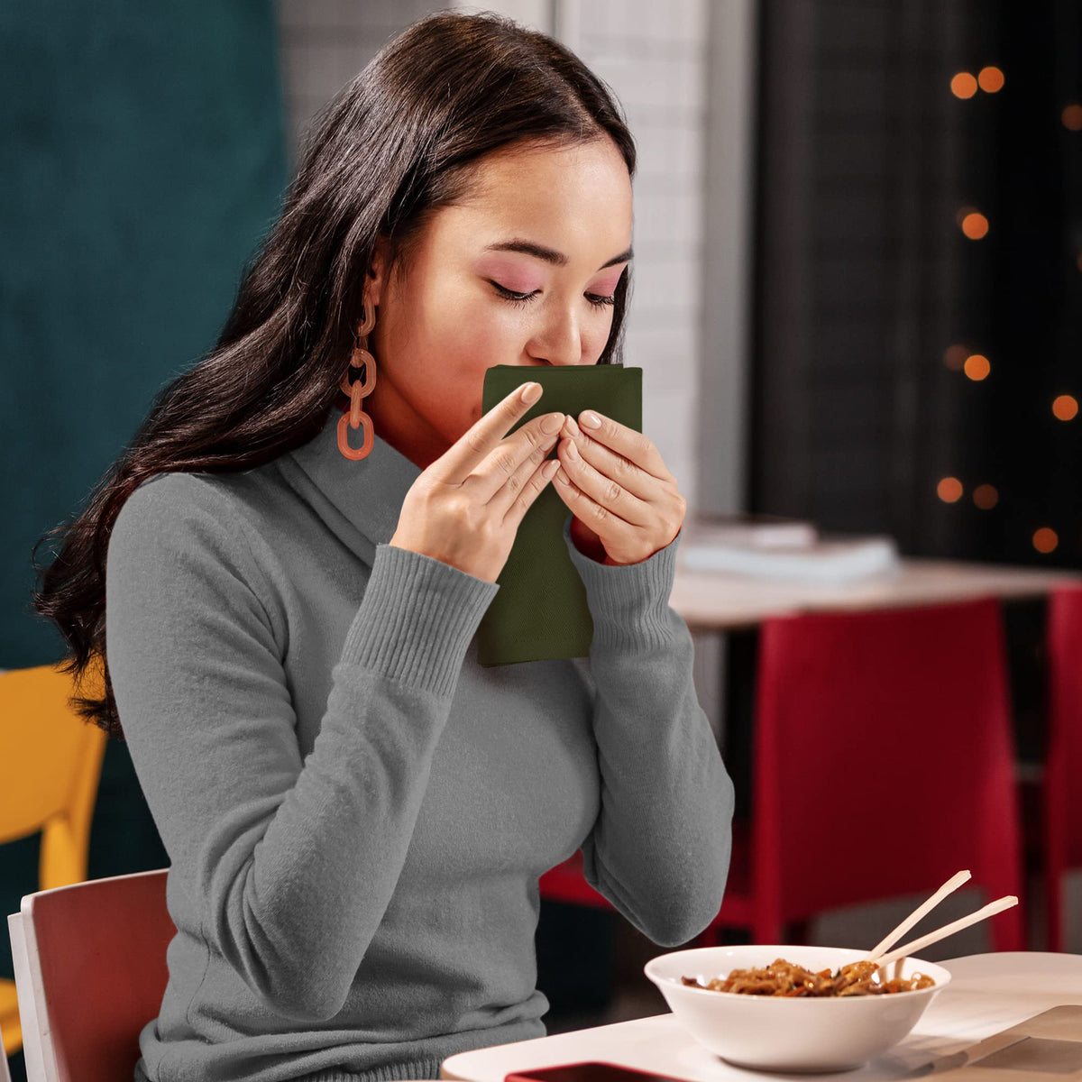 Utopia Kitchen color-variety napkins to match table themes