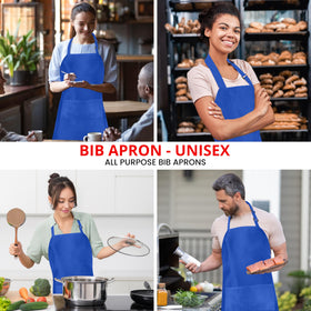 Utopia Kitchen waterdrop-resistant apron guards against light spills during work.