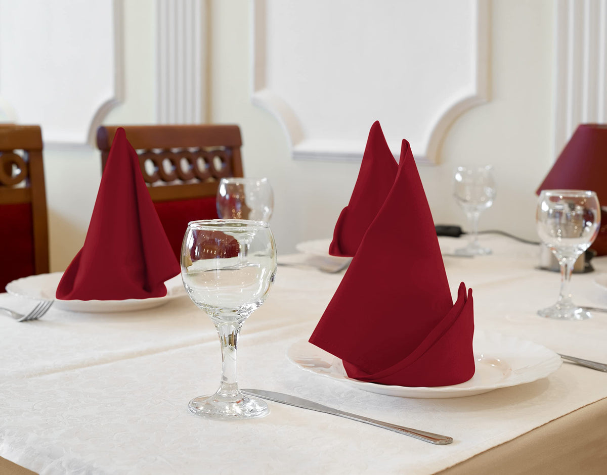 Utopia Kitchen wedding reception napkins provide elegant decor for events