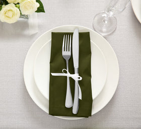 Utopia Kitchen wedding-reception napkins enhance banquet table presentation