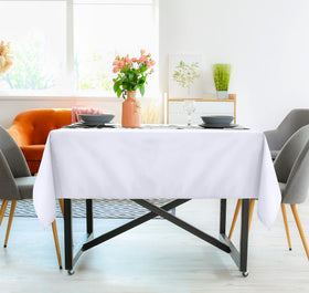 Utopia Kitchen elegant white tablecloth ideal for weddings