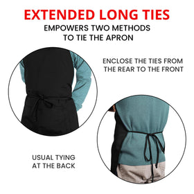 Utopia Kitchen wrinkle-free durable apron keeps a neat look all day