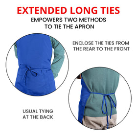 Utopia Kitchen wrinkle-free fabric keeps a neat appearance all day.