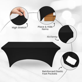 Utopia Kitchen wrinkle-resistant surface offers a sleek appearance for events.