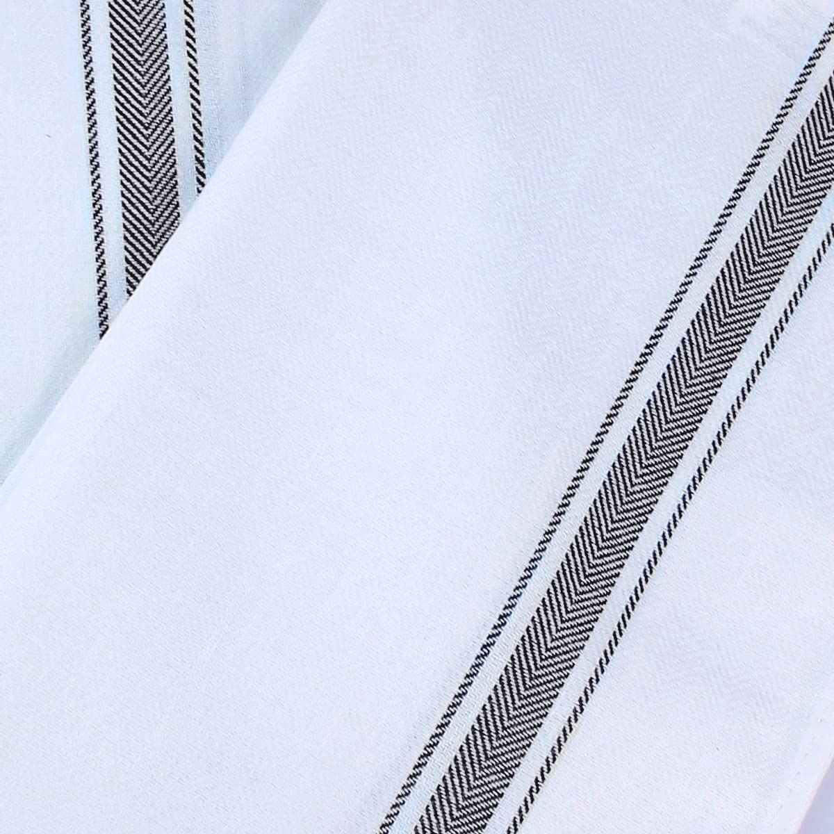 Utopia Towels black dish towels in restaurant setting, quick turnover and reuse