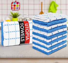 Utopia Towels absorbent cotton for quick spill cleanup.