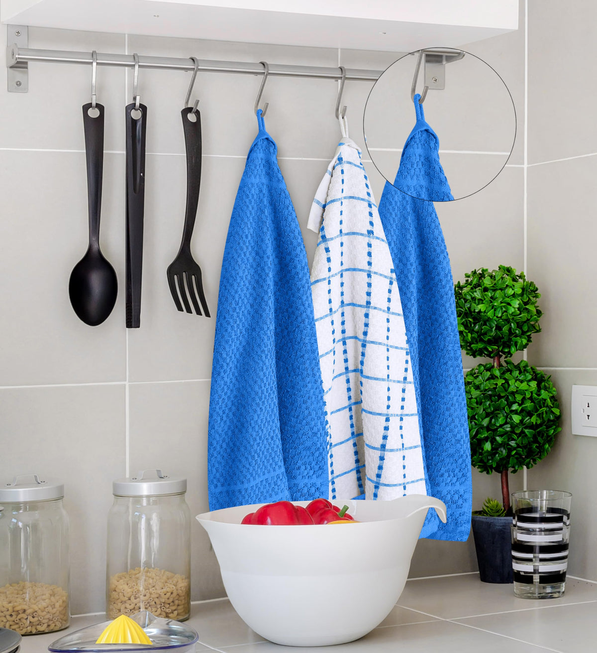 Utopia Towels 12-pack provides extra towels for busy kitchens.