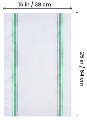 Utopia Towels lint-free performance prevents fibers on glassware