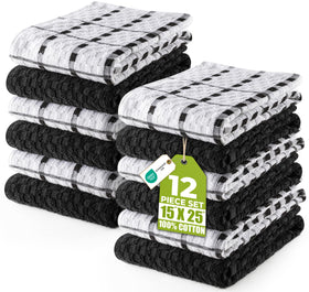 Utopia Towels kitchen towel 12-pack for quick counter wiping and everyday dish drying.