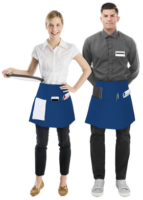Utopia Wear unisex waist apron with adjustable tie in blue