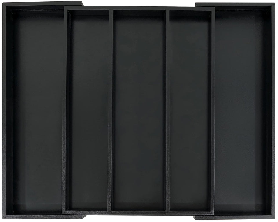 Utoplike bamboo drawer organizer front view for neat, accessible kitchen storage