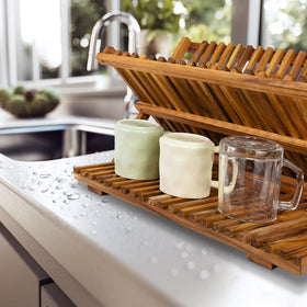 Middle tier with cups on the Utoplike rack for efficient air drying