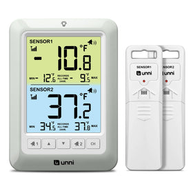 U UNNI refrigerator thermometer display on fridge door with magnet