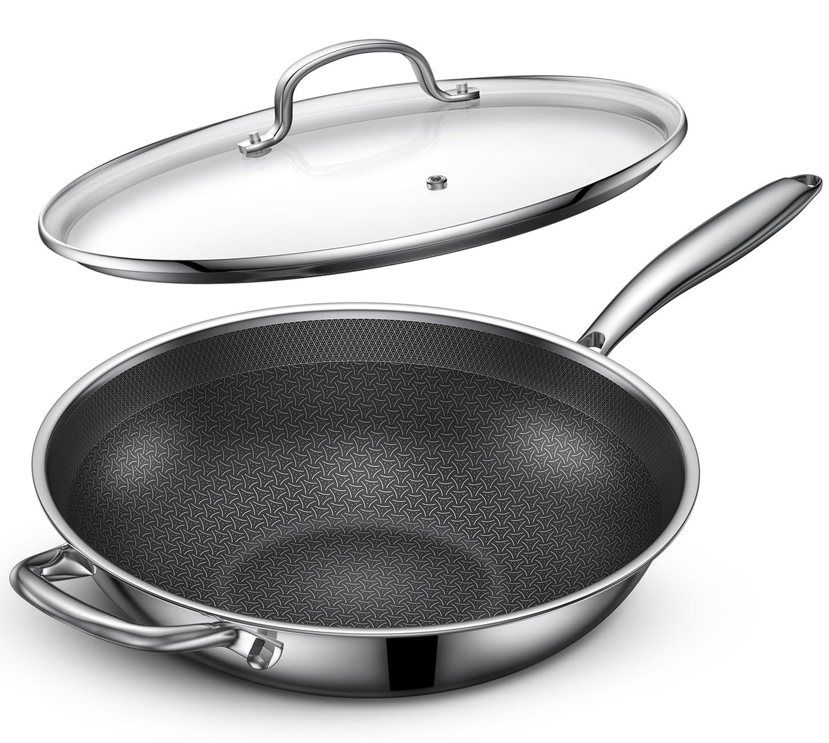Uven Traoqq wok durable stainless construction withstands daily use.
